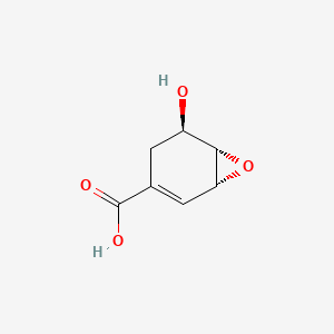 B574544 (1R,5R,6S)-5-Hydroxy-7-oxabicyclo[4.1.0]hept-2-ene-3-carboxylic acid CAS No. 175546-00-6