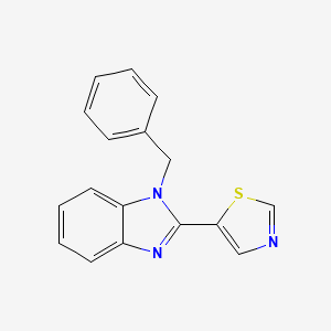 molecular formula C17H13N3S B5745450 1-benzyl-2-(1,3-thiazol-5-yl)-1H-benzimidazole 