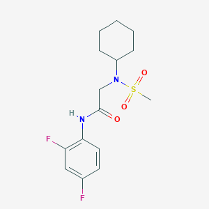 N~2~-cyclohexyl-N~1~-(2,4-difluorophenyl)-N~2~-(methylsulfonyl)glycinamide