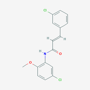 N-(5-chloro-2-methoxyphenyl)-3-(3-chlorophenyl)acrylamide