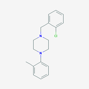 molecular formula C18H21ClN2 B5745490 1-(2-chlorobenzyl)-4-(2-methylphenyl)piperazine 