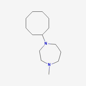 molecular formula C14H28N2 B5745501 1-cyclooctyl-4-methyl-1,4-diazepane 
