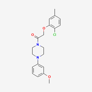 1-[(2-chloro-5-methylphenoxy)acetyl]-4-(3-methoxyphenyl)piperazine