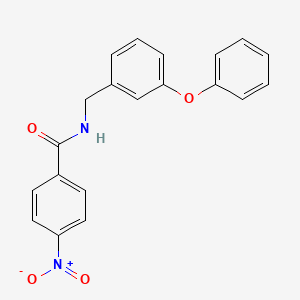 molecular formula C20H16N2O4 B5745552 4-nitro-N-(3-phenoxybenzyl)benzamide 