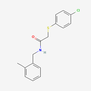 2-[(4-chlorophenyl)thio]-N-(2-methylbenzyl)acetamide