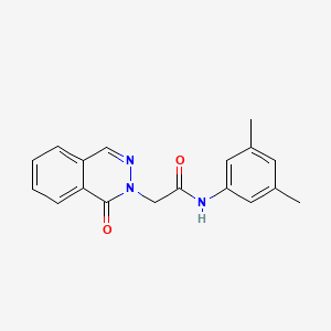 molecular formula C18H17N3O2 B5745598 N-(3,5-dimethylphenyl)-2-(1-oxo-2(1H)-phthalazinyl)acetamide 