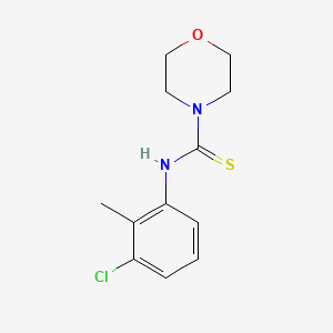 molecular formula C12H15ClN2OS B5745602 N-(3-chloro-2-methylphenyl)-4-morpholinecarbothioamide 