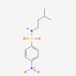 molecular formula C11H16N2O4S B5745625 N-(3-methylbutyl)-4-nitrobenzenesulfonamide 