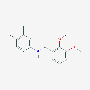 molecular formula C17H21NO2 B5745635 (2,3-dimethoxybenzyl)(3,4-dimethylphenyl)amine 