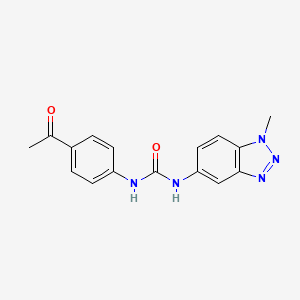 N-(4-acetylphenyl)-N'-(1-methyl-1H-1,2,3-benzotriazol-5-yl)urea