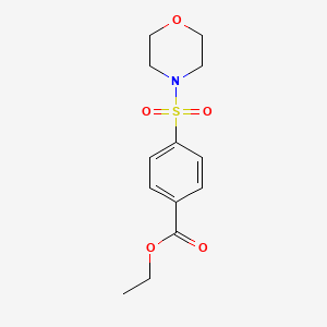 molecular formula C13H17NO5S B5745667 ethyl 4-(4-morpholinylsulfonyl)benzoate 