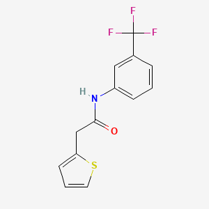 molecular formula C13H10F3NOS B5745672 2-(2-thienyl)-N-[3-(trifluoromethyl)phenyl]acetamide 