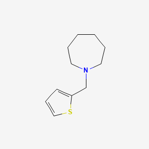 molecular formula C11H17NS B5745681 1-(2-thienylmethyl)azepane 