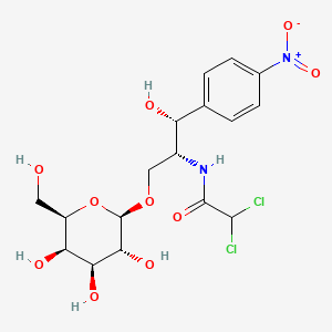 molecular formula C17H22Cl2N2O10 B574569 氯霉素 1-O-β-D-半乳吡喃糖苷 CAS No. 191476-32-1