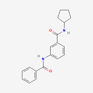 molecular formula C19H20N2O2 B5745696 3-(benzoylamino)-N-cyclopentylbenzamide 