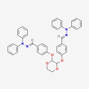 molecular formula C42H36N4O4 B5745699 4,4'-[1,4-dioxane-2,3-diylbis(oxy)]dibenzaldehyde bis(diphenylhydrazone) 