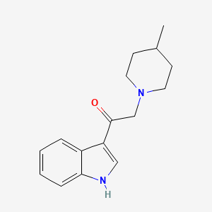 molecular formula C16H20N2O B5745719 1-(1H-indol-3-yl)-2-(4-methyl-1-piperidinyl)ethanone 
