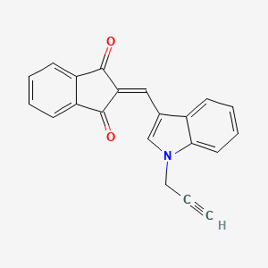 2-{[1-(2-propyn-1-yl)-1H-indol-3-yl]methylene}-1H-indene-1,3(2H)-dione