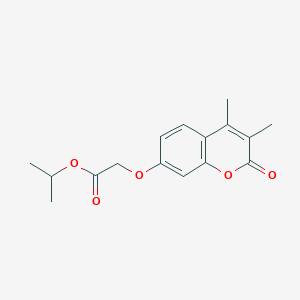 molecular formula C16H18O5 B5745732 isopropyl [(3,4-dimethyl-2-oxo-2H-chromen-7-yl)oxy]acetate 