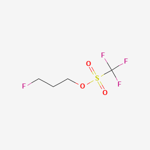 molecular formula C4H6F4O3S B574574 3-Fluoropropyl trifluorométhanesulfonate CAS No. 180597-96-0