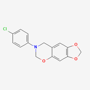 7-(4-chlorophenyl)-7,8-dihydro-6H-[1,3]dioxolo[4,5-g][1,3]benzoxazine