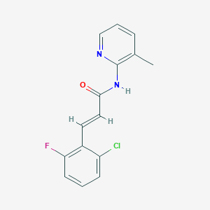 molecular formula C15H12ClFN2O B5745753 3-(2-chloro-6-fluorophenyl)-N-(3-methyl-2-pyridinyl)acrylamide 