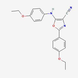 2-(4-ethoxyphenyl)-5-[(4-ethoxyphenyl)amino]-1,3-oxazole-4-carbonitrile