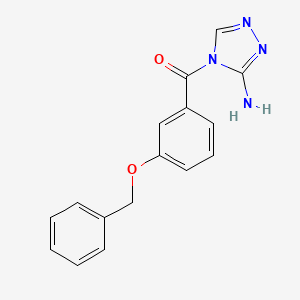 4-[3-(benzyloxy)benzoyl]-4H-1,2,4-triazol-3-amine