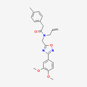 N-allyl-N-{[3-(3,4-dimethoxyphenyl)-1,2,4-oxadiazol-5-yl]methyl}-2-(4-methylphenyl)acetamide