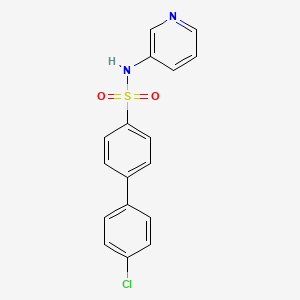 molecular formula C17H13ClN2O2S B5745799 4'-chloro-N-3-pyridinyl-4-biphenylsulfonamide 