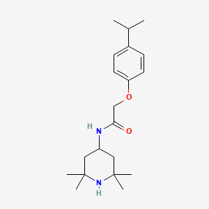 molecular formula C20H32N2O2 B5745816 2-(4-isopropylphenoxy)-N-(2,2,6,6-tetramethyl-4-piperidinyl)acetamide 