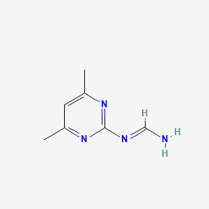 molecular formula C7H10N4 B574582 N-(4,6-Dimethylpyrimidin-2-yl)formimidamide CAS No. 193413-23-9
