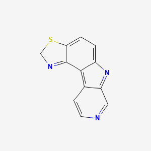molecular formula C12H7N3S B574583 2H-Pyrido[3,4-b][1,3]thiazolo[4,5-e]indole CAS No. 184106-70-5