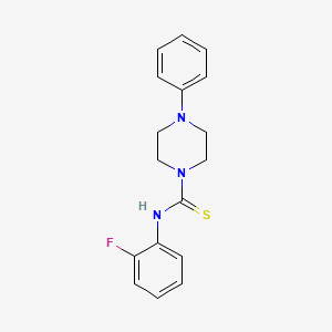 N-(2-fluorophenyl)-4-phenyl-1-piperazinecarbothioamide