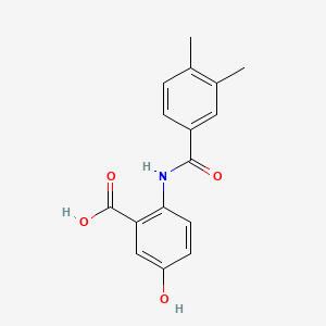 2-[(3,4-dimethylbenzoyl)amino]-5-hydroxybenzoic acid