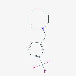 molecular formula C15H20F3N B5745858 1-[3-(trifluoromethyl)benzyl]azocane 