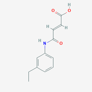 molecular formula C12H13NO3 B5745870 4-[(3-ethylphenyl)amino]-4-oxo-2-butenoic acid 
