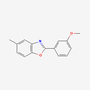 molecular formula C15H13NO2 B5745876 2-(3-methoxyphenyl)-5-methyl-1,3-benzoxazole 