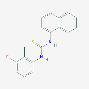 molecular formula C18H15FN2S B5745883 N-(3-fluoro-2-methylphenyl)-N'-1-naphthylthiourea 