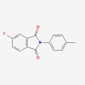 molecular formula C15H10FNO2 B5745893 5-fluoro-2-(4-methylphenyl)-1H-isoindole-1,3(2H)-dione 