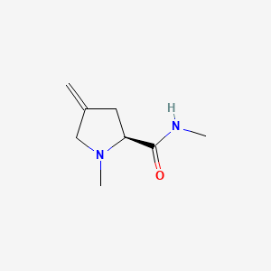 molecular formula C8H14N2O B574590 (S)-N,1-Dimethyl-4-methylenepyrrolidine-2-carboxamide CAS No. 162281-70-1