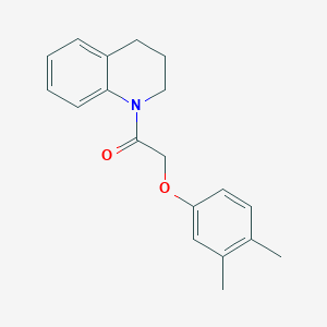 molecular formula C19H21NO2 B5745903 1-[(3,4-dimethylphenoxy)acetyl]-1,2,3,4-tetrahydroquinoline 