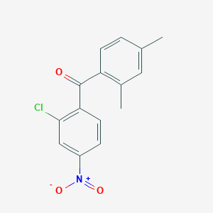 molecular formula C15H12ClNO3 B5745916 (2-chloro-4-nitrophenyl)(2,4-dimethylphenyl)methanone 