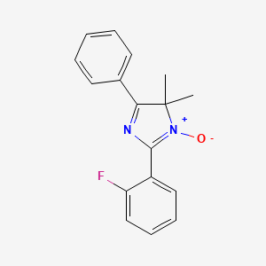 molecular formula C17H15FN2O B5745928 2-(2-fluorophenyl)-4,4-dimethyl-5-phenyl-4H-imidazole 3-oxide 