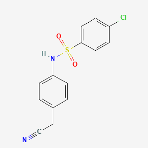 4-chloro-N-[4-(cyanomethyl)phenyl]benzenesulfonamide