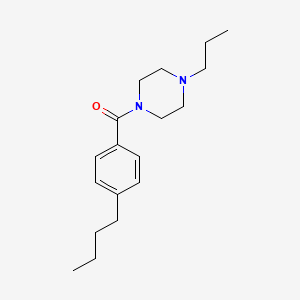 molecular formula C18H28N2O B5745961 1-(4-butylbenzoyl)-4-propylpiperazine 