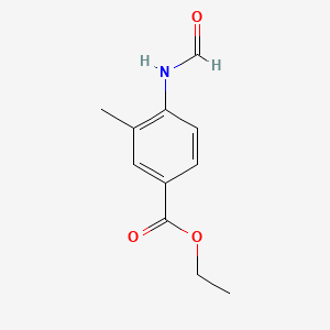 molecular formula C11H13NO3 B574598 Ethyl 4-formamido-3-methylbenzoate CAS No. 167487-81-2