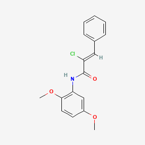 2-chloro-N-(2,5-dimethoxyphenyl)-3-phenylacrylamide