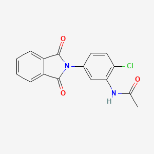 molecular formula C16H11ClN2O3 B5746008 N-[2-chloro-5-(1,3-dioxo-1,3-dihydro-2H-isoindol-2-yl)phenyl]acetamide 