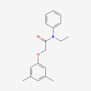 molecular formula C18H21NO2 B5746019 2-(3,5-dimethylphenoxy)-N-ethyl-N-phenylacetamide 